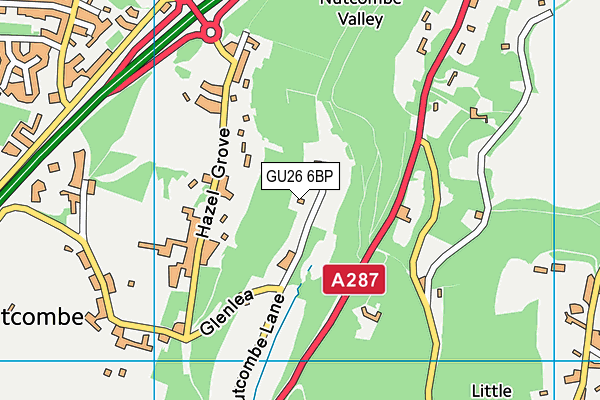 GU26 6BP map - OS VectorMap District (Ordnance Survey)