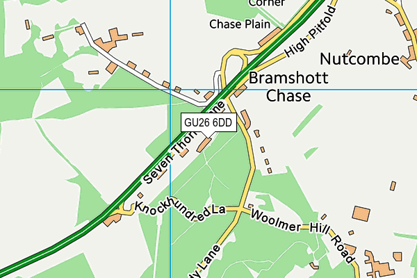 GU26 6DD map - OS VectorMap District (Ordnance Survey)