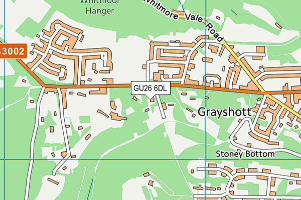 GU26 6DL map - OS VectorMap District (Ordnance Survey)