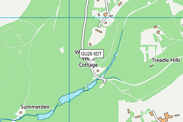 GU26 6DT map - OS VectorMap District (Ordnance Survey)