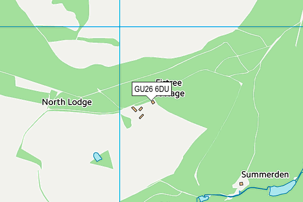 GU26 6DU map - OS VectorMap District (Ordnance Survey)