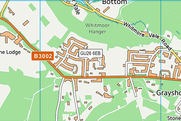 GU26 6EB map - OS VectorMap District (Ordnance Survey)