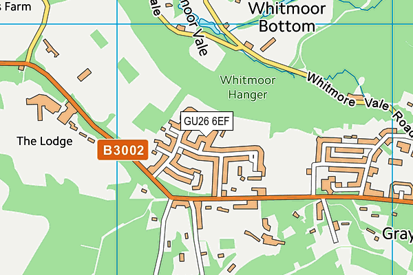 GU26 6EF map - OS VectorMap District (Ordnance Survey)