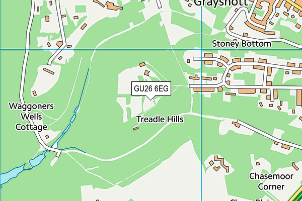 GU26 6EG map - OS VectorMap District (Ordnance Survey)