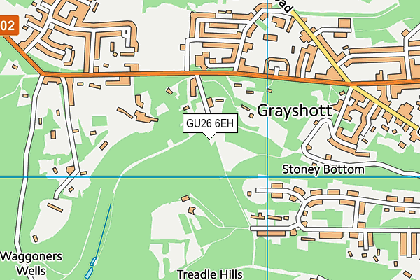 GU26 6EH map - OS VectorMap District (Ordnance Survey)