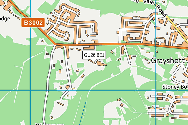 GU26 6EJ map - OS VectorMap District (Ordnance Survey)