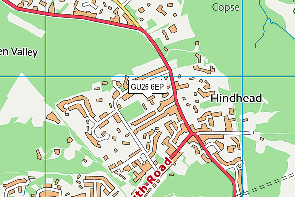 GU26 6EP map - OS VectorMap District (Ordnance Survey)