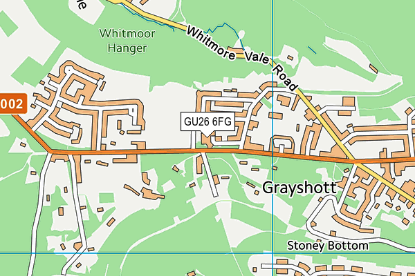 GU26 6FG map - OS VectorMap District (Ordnance Survey)