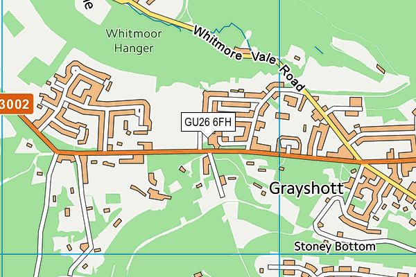 GU26 6FH map - OS VectorMap District (Ordnance Survey)