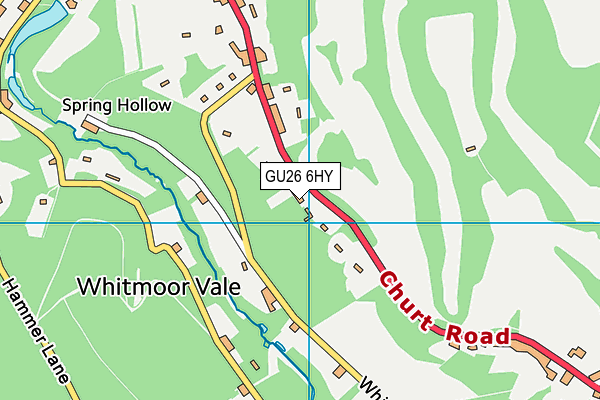 GU26 6HY map - OS VectorMap District (Ordnance Survey)