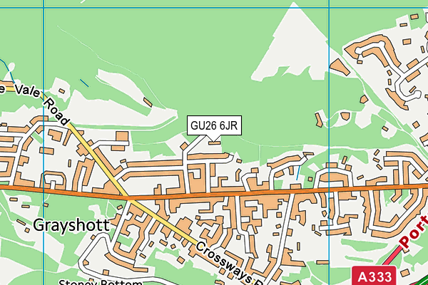 GU26 6JR map - OS VectorMap District (Ordnance Survey)