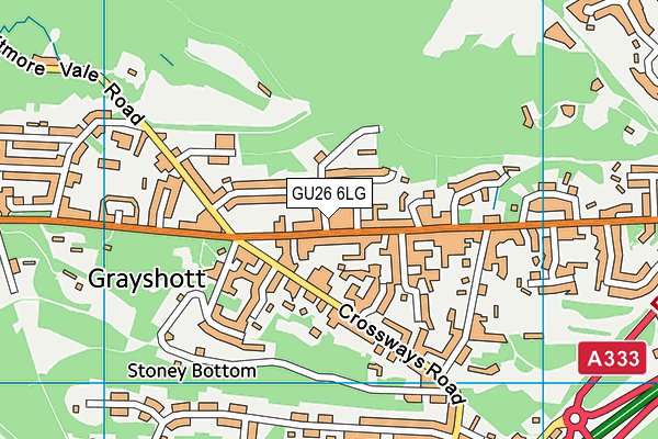 GU26 6LG map - OS VectorMap District (Ordnance Survey)