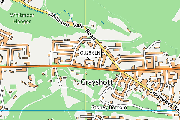 GU26 6LN map - OS VectorMap District (Ordnance Survey)