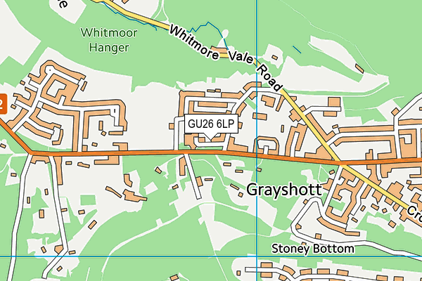 GU26 6LP map - OS VectorMap District (Ordnance Survey)