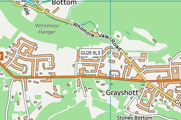 GU26 6LS map - OS VectorMap District (Ordnance Survey)
