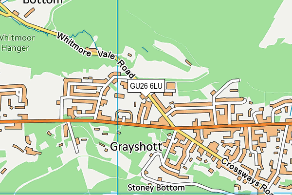 GU26 6LU map - OS VectorMap District (Ordnance Survey)