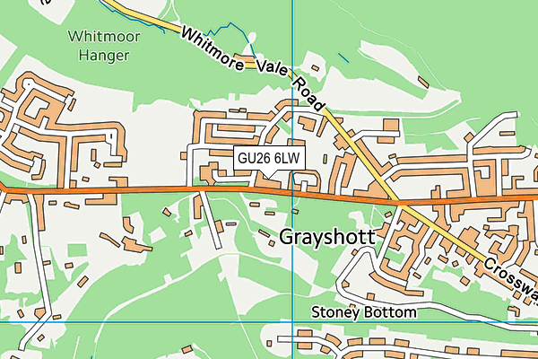 GU26 6LW map - OS VectorMap District (Ordnance Survey)