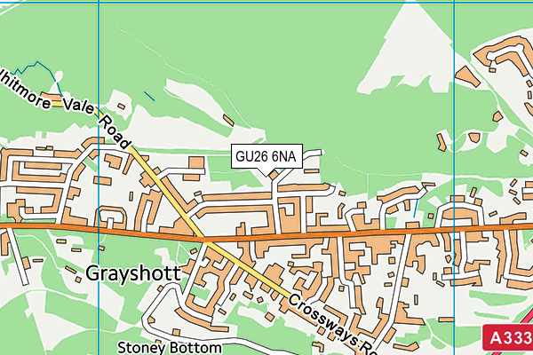 GU26 6NA map - OS VectorMap District (Ordnance Survey)