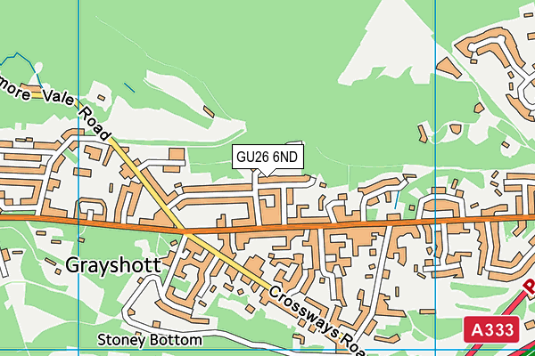 GU26 6ND map - OS VectorMap District (Ordnance Survey)