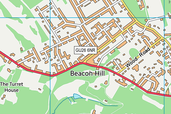 Beacon Hill Primary School map (GU26 6NR) - OS VectorMap District (Ordnance Survey)