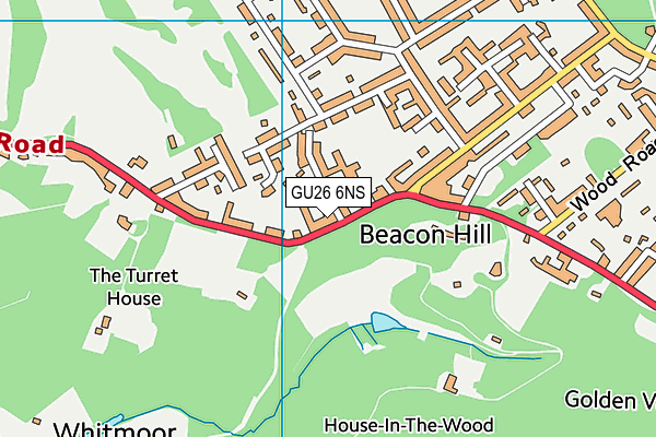 GU26 6NS map - OS VectorMap District (Ordnance Survey)