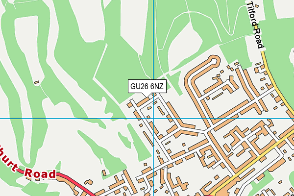 GU26 6NZ map - OS VectorMap District (Ordnance Survey)