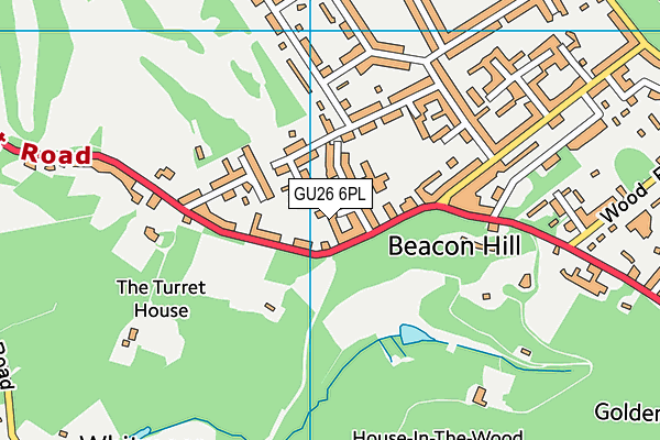 GU26 6PL map - OS VectorMap District (Ordnance Survey)