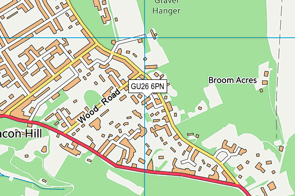 GU26 6PN map - OS VectorMap District (Ordnance Survey)