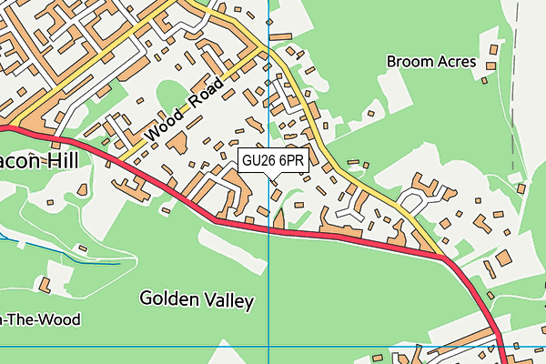 GU26 6PR map - OS VectorMap District (Ordnance Survey)