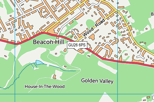 GU26 6PS map - OS VectorMap District (Ordnance Survey)