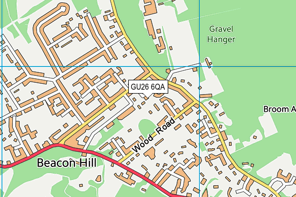 GU26 6QA map - OS VectorMap District (Ordnance Survey)