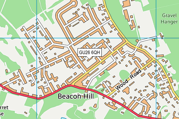 GU26 6QH map - OS VectorMap District (Ordnance Survey)