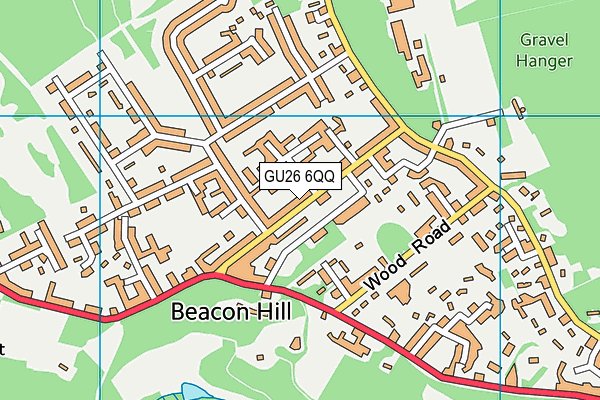 GU26 6QQ map - OS VectorMap District (Ordnance Survey)