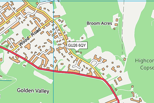 GU26 6QY map - OS VectorMap District (Ordnance Survey)