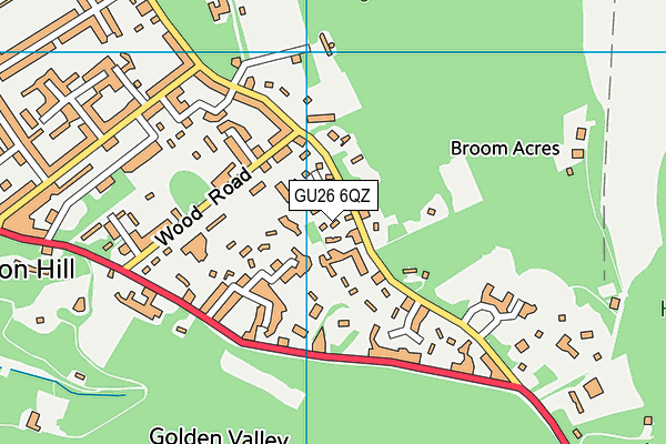 GU26 6QZ map - OS VectorMap District (Ordnance Survey)