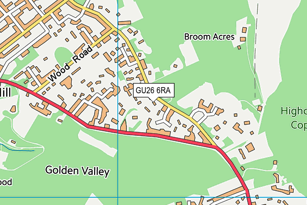 GU26 6RA map - OS VectorMap District (Ordnance Survey)