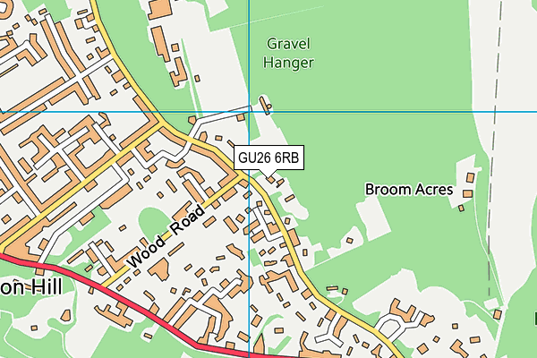 GU26 6RB map - OS VectorMap District (Ordnance Survey)