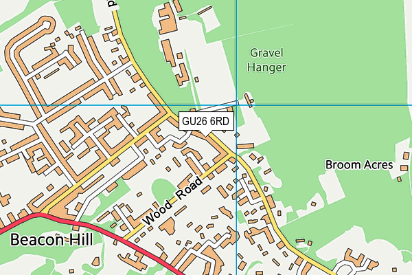 GU26 6RD map - OS VectorMap District (Ordnance Survey)