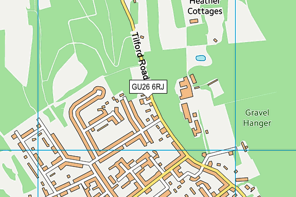 GU26 6RJ map - OS VectorMap District (Ordnance Survey)