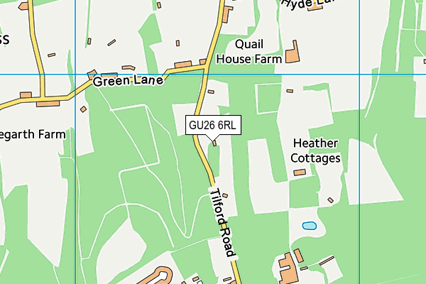 GU26 6RL map - OS VectorMap District (Ordnance Survey)