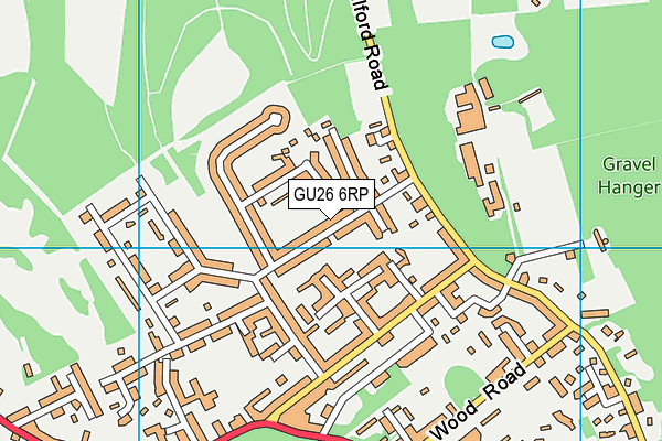 GU26 6RP map - OS VectorMap District (Ordnance Survey)
