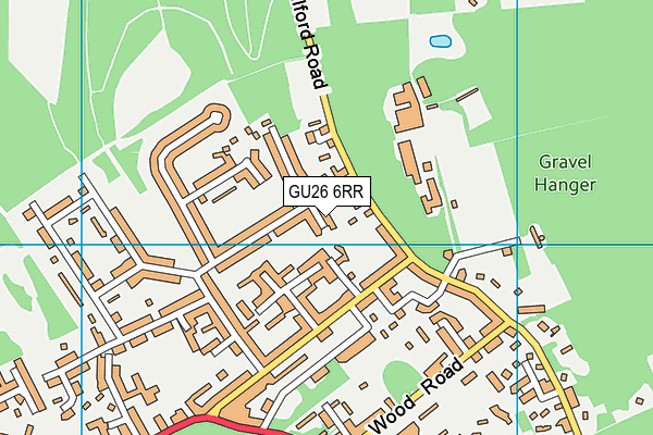 GU26 6RR map - OS VectorMap District (Ordnance Survey)