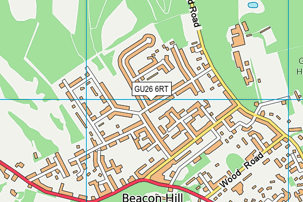 GU26 6RT map - OS VectorMap District (Ordnance Survey)