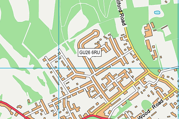 GU26 6RU map - OS VectorMap District (Ordnance Survey)