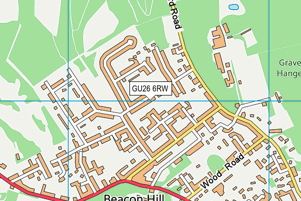 GU26 6RW map - OS VectorMap District (Ordnance Survey)