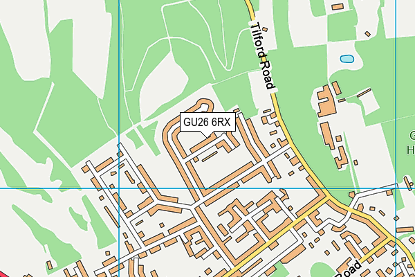 GU26 6RX map - OS VectorMap District (Ordnance Survey)