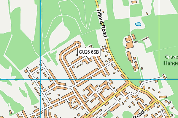 GU26 6SB map - OS VectorMap District (Ordnance Survey)