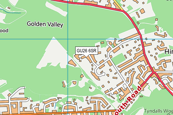 GU26 6SR map - OS VectorMap District (Ordnance Survey)