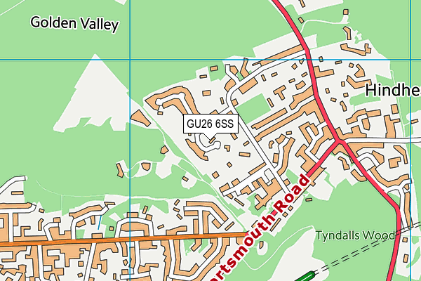 GU26 6SS map - OS VectorMap District (Ordnance Survey)