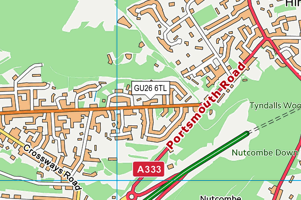 GU26 6TL map - OS VectorMap District (Ordnance Survey)